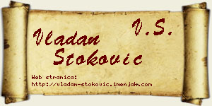 Vladan Stoković vizit kartica